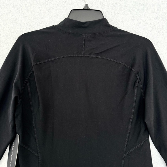 Yogalicious Lux Jacket Womens Large Black Full Zip Yoga Athletic Thumb Holes - Picture 7 of 16